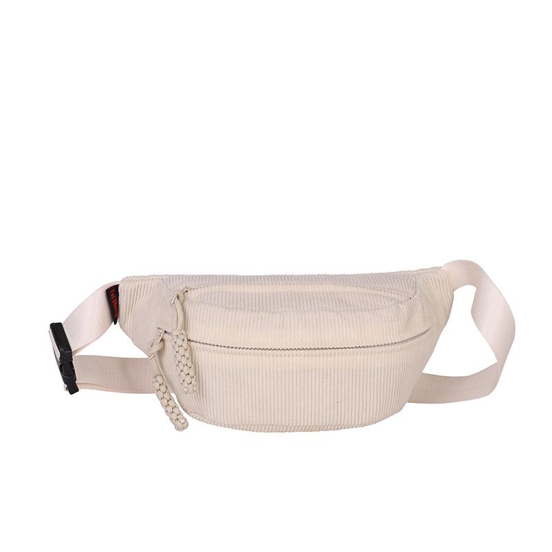 Damen-Cord-Bauchtasche – Modische Bananen-Hüfttasche zum Crossbody-Brust- und Hüfttragen für den Freizeitgebrauch