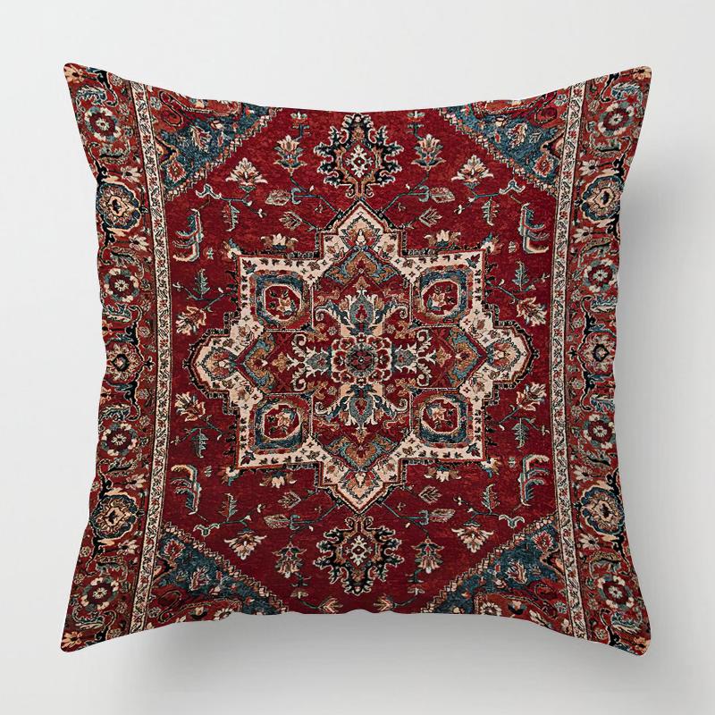 

Наволочка с узором персидского ковра, декоративная, модная, для диванной подушки в гостиную, домашний декор 16x16Inch