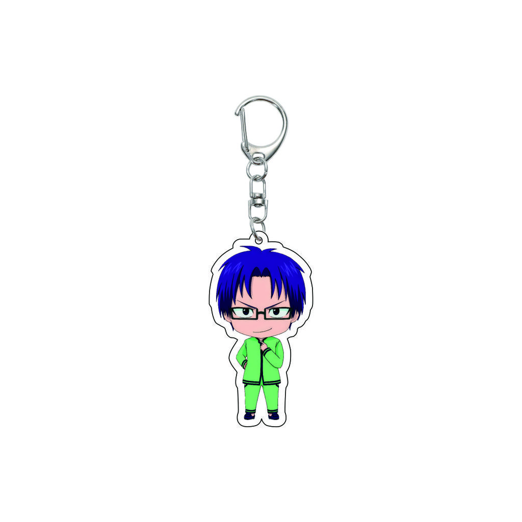55MM Κλειδοθήκη Anime Η Καταστροφική Ζωή του Saiki K Saiki Kusuo Teruhashi Kokomi Κλειδοθήκη Ακρυλική Πλάκα Μοντέλου Χριστουγεννιάτικα Δώρα