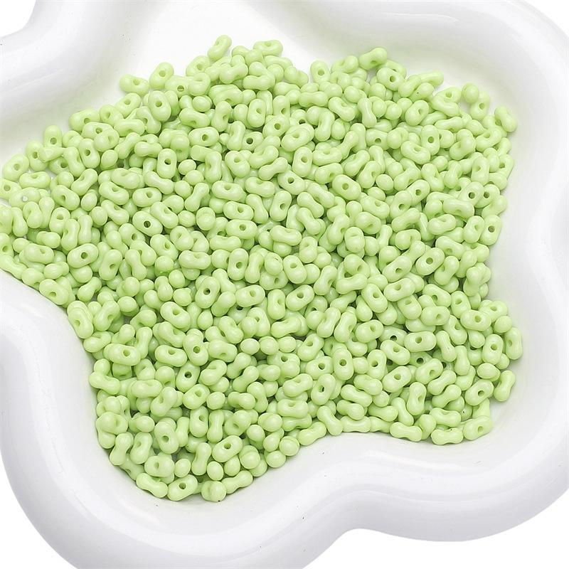 Handmade Bracelet Beads Acrylic Solid Color Peanut Beads Beads Necklace Semi-finished Strings Handmade Diy Jewelry Accessories Accessories Materials