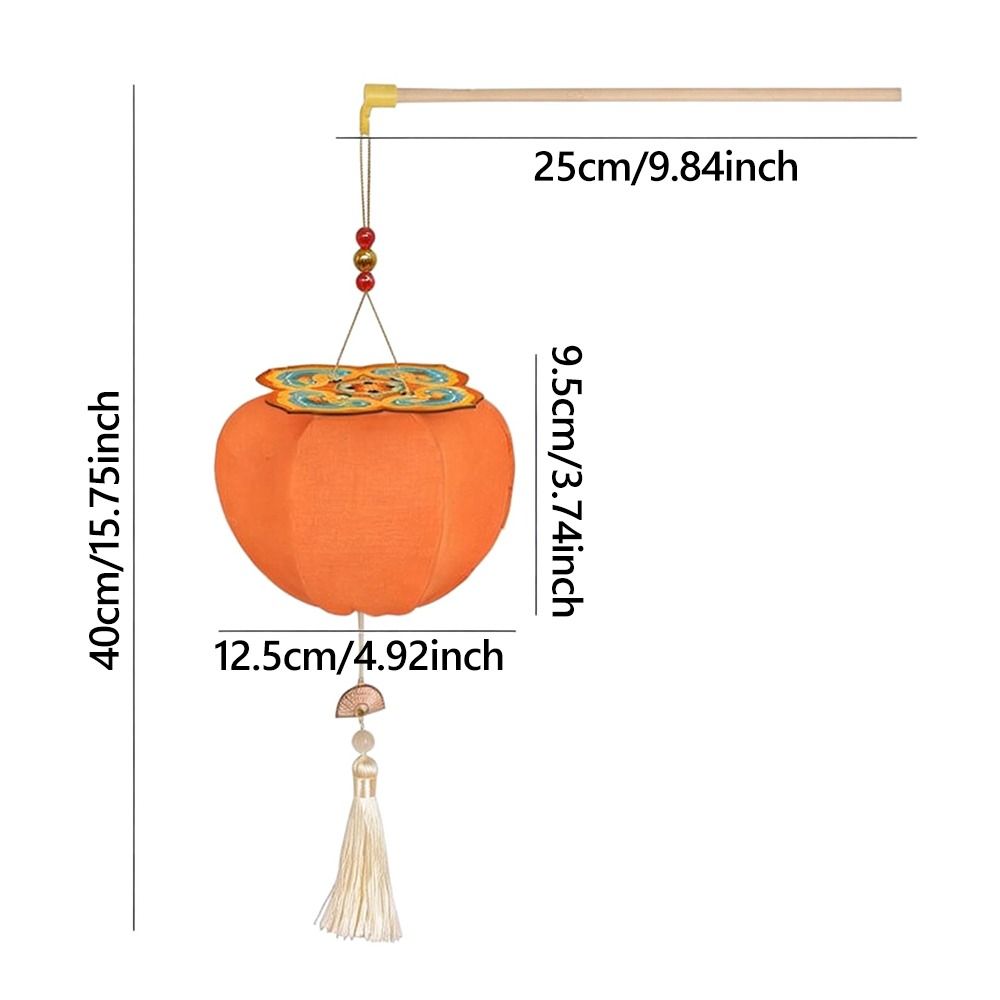 Persimmon RUYI Chinese New Year Lantern Kit DIY Accessories Handheld DIY Lantern Kits Photo Props with Light