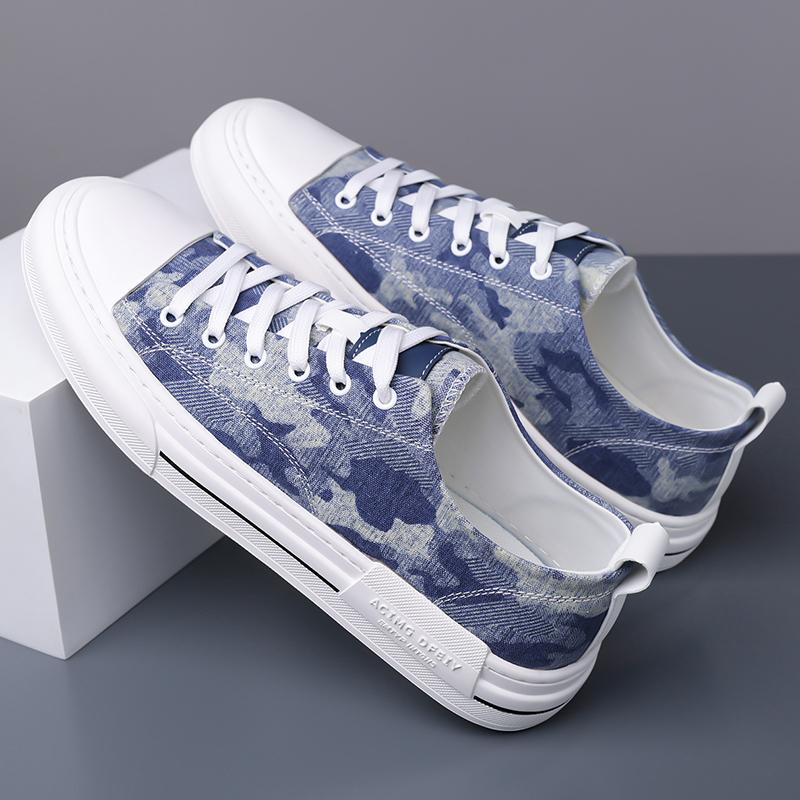 Fashion Street Style Casual Sneakers for Men Stylish Designer Canvas Shoes Outdoor All-match Male Leisure Walk Walking Footwear Trainers