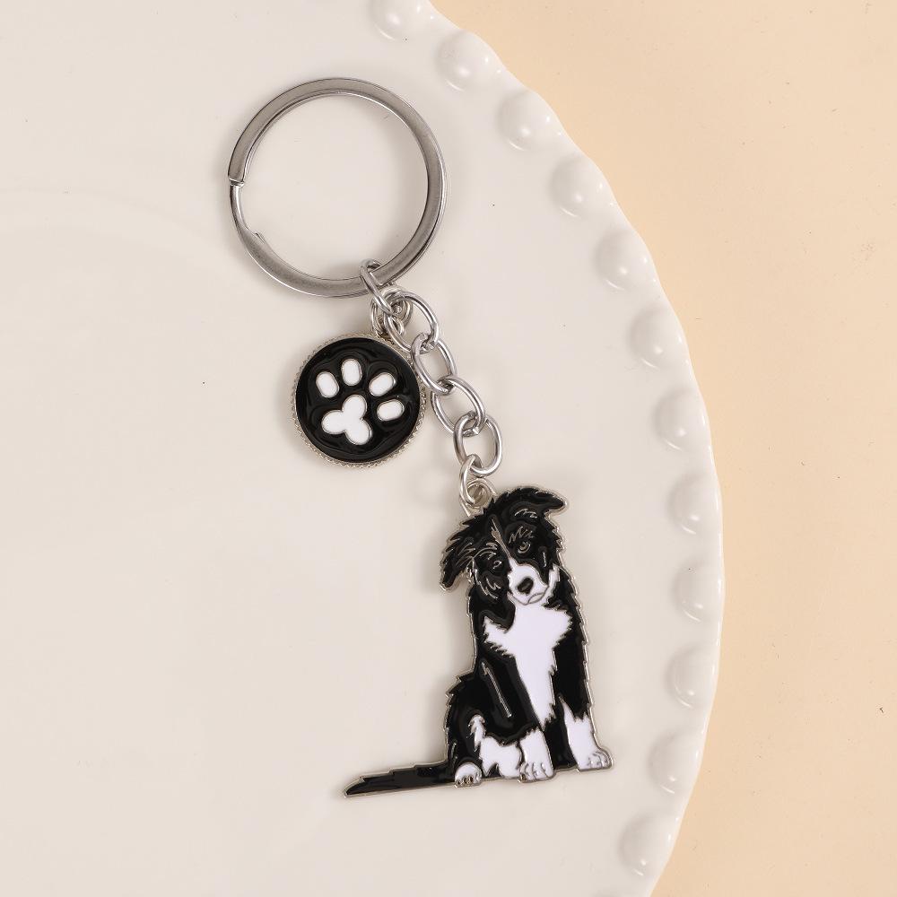 Cute Dog Keyring Gifts Fashionable Animal Charms Small Accessories Car Keyrings and Bag Charms