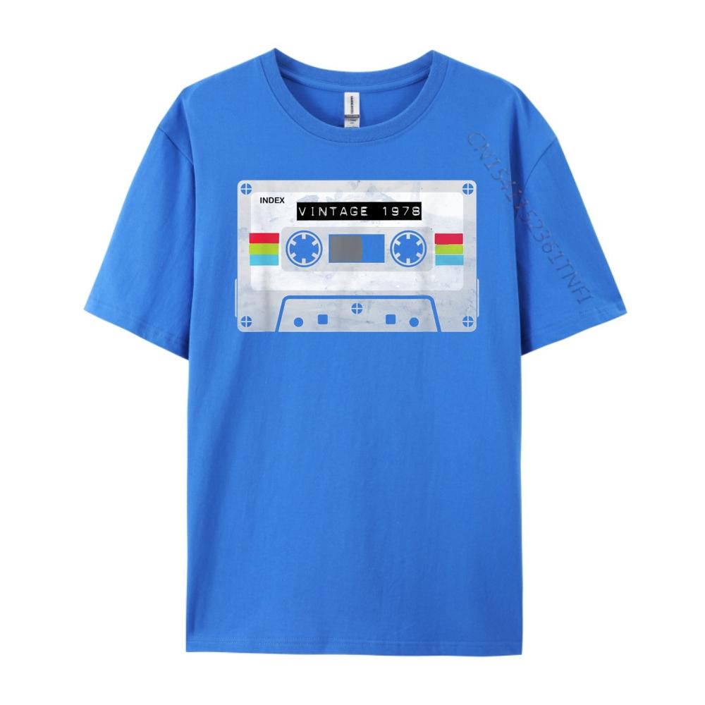 Vintage Cassette Tape 1978 Tshirt Woman Funny Shirts Men Fashionable and Trendy Meme TShirts Character
