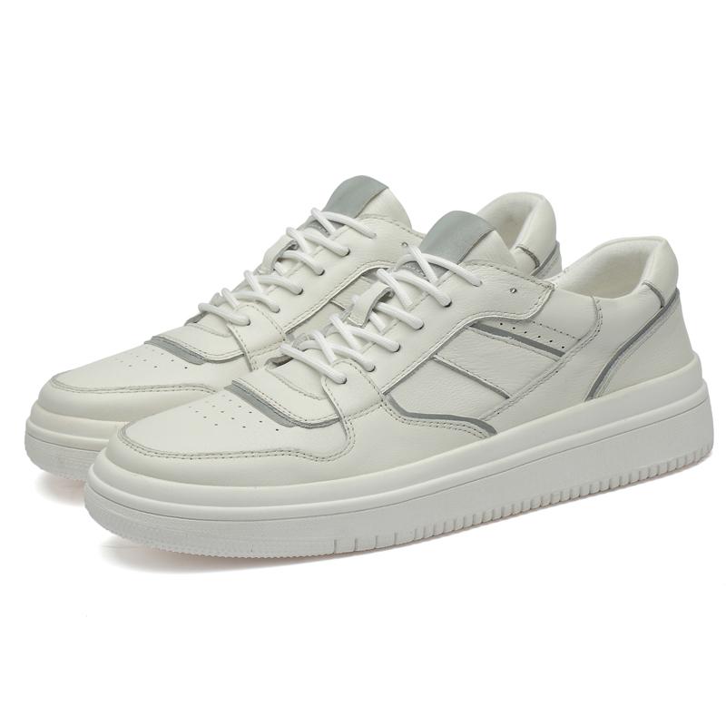 

Мужские туфли из натуральной кожи на шнуровке, модные кроссовки на плоской подошве, новейшие кроссовки на платформе со шнуровкой и круглым носком, повседневные туфли на плоской подошве 10.5