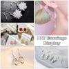 Earrings Kit Handmade DIY Jewelry Pendant Basic Accessories Big Ear Hook Blockage Single Circle for Earring Making Repair TMZ