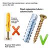 30 Sets Stainless Steel Drywall Concrete Drilling Plug Expansion Bolt Fasteners Self-Tapping Screw And Expansion Tube Anchor Kit