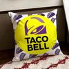 Mexican Flavor TTaco BBell Cushion Cover Reversible Soft Durable Pillow Cover Home  Car MultiScene Use for Daily Comfort