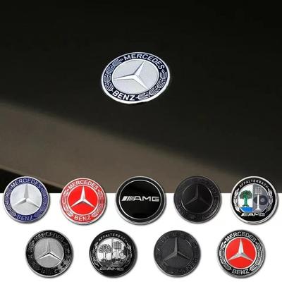 1pcs 57mm Car Front Hood Emblem Badge Bonnet Car Accessories For Benz W204 W205 W212 W213 W221 W177 W246 GLA GLC CLA
