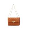 Literary and Fashionable Embroidered Rhombus Women's Bag, New Pointed Buckle Chain Single Shoulder Crossbody Clutch Bag