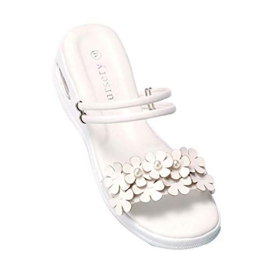 

Nursery Flower Lightweight EVA Air Comfortable for Office and Hospital Size 9385201A 2-Way Sandals, Nurses, Work, Medical, Use, M, White, белый