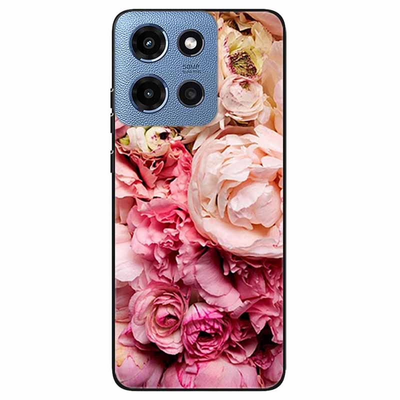 Phone Cases for Moto G 2025 5G Case Flowers Printing Silicone TPU Soft Covers for Motorola Moto G 2025 Back Shell For Moto G 5G