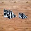 2 Pack Reflective, 4 Inches, 6 Inches - Lineman N Flag Electrical Power Line Pole Sticker Decal Vinyl Black Distressed Tattered 03203a - for Car Boat