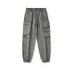 Retro Trendy Brand Spring and Autumn Thin Men's Casual Elastic Waist Tooling Trousers