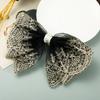 Vintage Embroidered Lace Bow Hair Clip Large Mesh Ribbon Barrettes Retro Wedding Bridal Top Headwear Hair Accessories