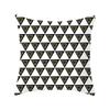 Simple Style Home Decoration Abstract Geometric Grid Black and White Lines Light Luxury Sofa Waist Support Pillow Cover Cushion