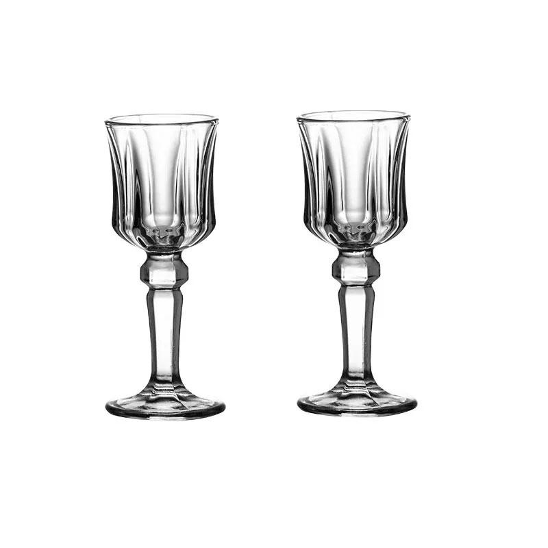 Beverage Cup Breakfast Milk and Juice Cup Beverage Cup Transparent Cocktail Cup with Handle Whisky Glass Glass Cups Shot Glasses 2pcs