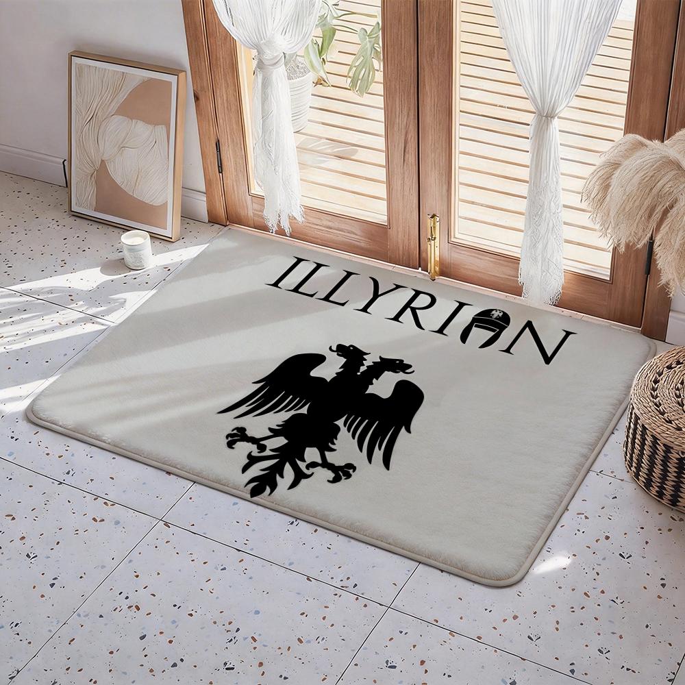 Country A Albania Floor Mat Eco  Flannel Doormat Non Slip Odorless Indoor Floor Rug Soft Short Plush Home Mat