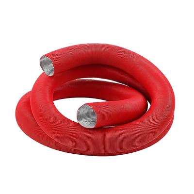 dDanke Red Air Duct Hose for Parking Heater, Aluminum Foil Tube, Hot Air Pipe,