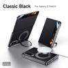 Original Luxury Genuine Leather Magnetic Case For Samsung Galaxy Z Fol8 Fold 8 Metal Ring Holder Bracket Window View Flip Cover