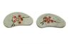 speed mao Cherry Blossom Simple Round Ceramic Chopstick Set of White Rests, 6,