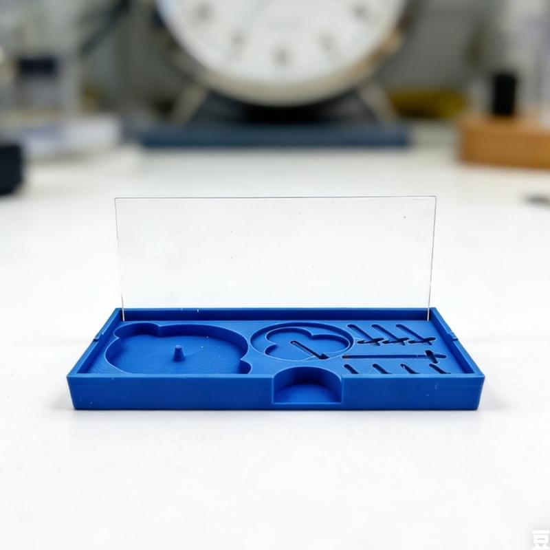 Plastová krabička na ciferníky a ručičky hodinek s více přihrádkami pro designéry šperků a hodináře