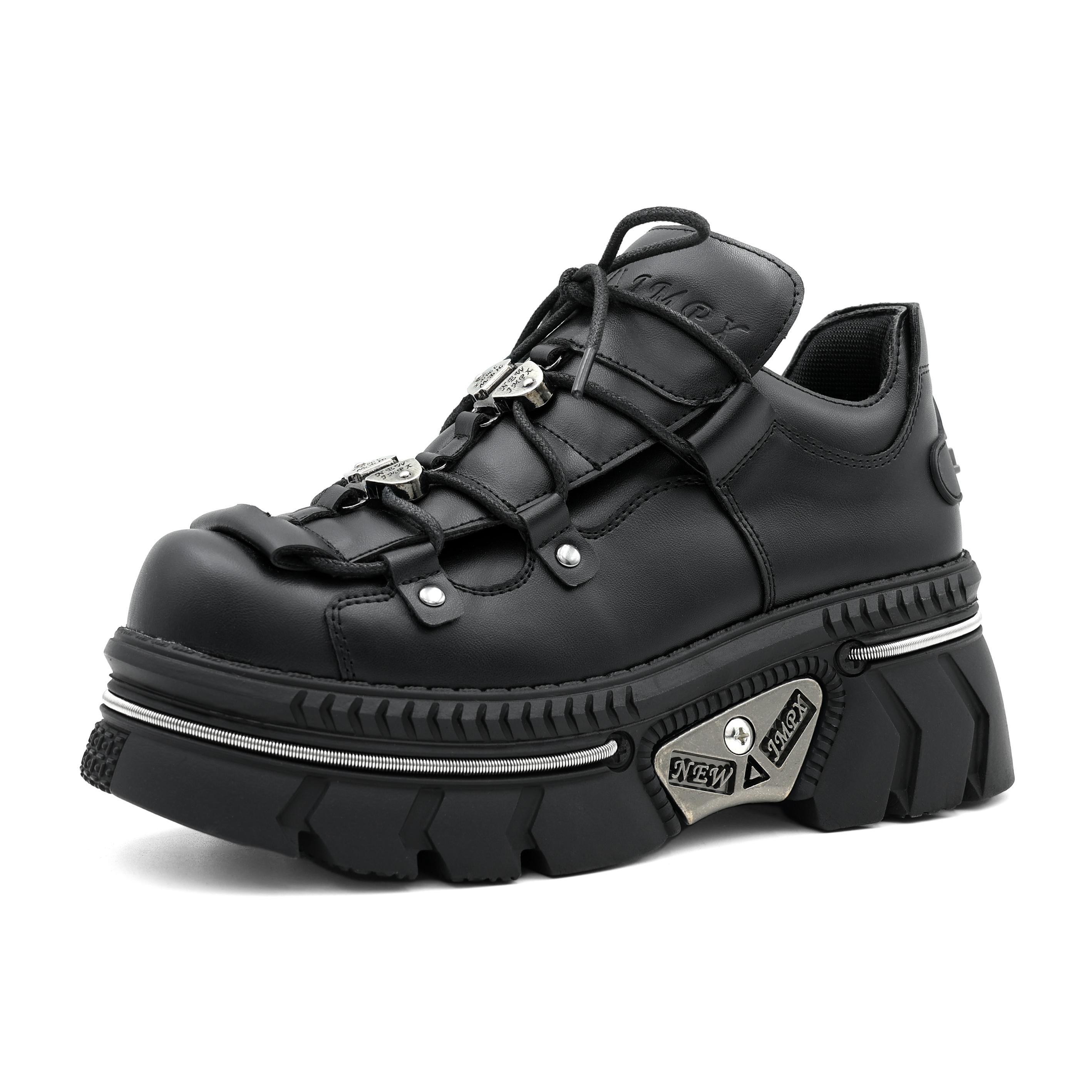 

Новая женская обувь в стиле панк, на шнуровке, высота каблука 6 см, обувь на платформе, женские кроссовки с металлическим декором, готические ботильоны в стиле рок 43