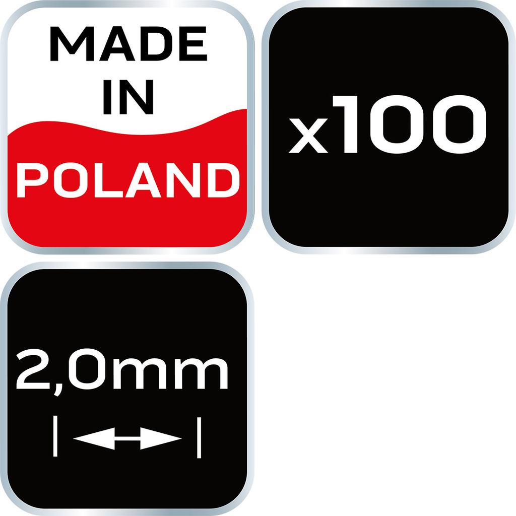 Spacers with Circle 2.0 Mm, 100 Pcs.