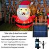 Solar Christmas Snowman and Santa String Lights for Courtyard, Villa, Garden, and Mall Holiday Decor.
