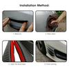 4pcs Front Bumper   Knife Spoiler Modification   Diffuser PVC Paste Type