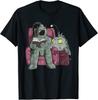 Vintage Retro Astronaut Fun Book Reading With Fish Light T-Shirt Unisex T-Shirt
