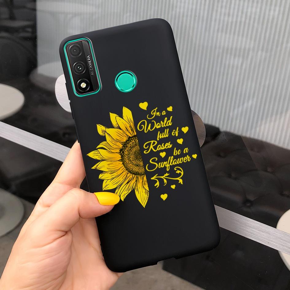 For Funda Huawei P Smart 2020 Case Coque Popular Lavender Flower Phone Case For Huawei P Smart 2020 6.21" Soft Shockproof Bumper