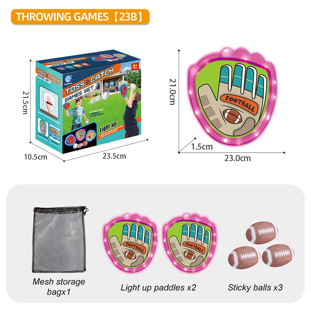 Camping Game Childrens Glow Sticky Target Ball Outdoor Family Activity Gift Set