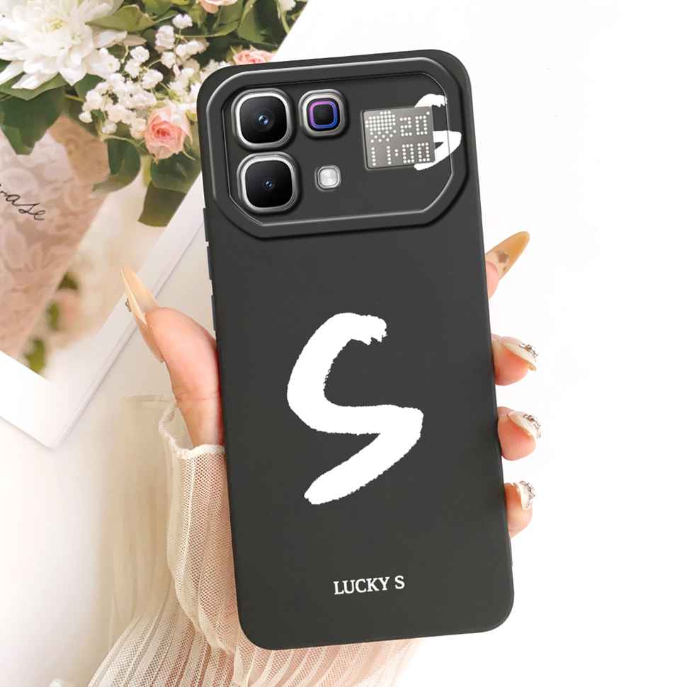 For Infinix Note 60 Pro 5G X6878 Case Simple Printed Lucky Letters Silicone Back Cover For Infinix Note60 5G X6879 6.78" Bumper