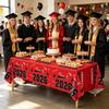 1 Graduation Theme Tablecloth For Graduation Party Decoration, 100*140cm