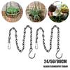 Metal Hanging Chain 24/50/90cm Flower Pot Basket Bird Feeders Planters Lanterns Hanging Chains Wedding Home Garden Plant Hangers