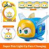 Super Wings Cartoon Transforming Toys Jett Paulie Dizzy Mira Wish Protector with Energy Ball  Gift