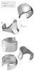 Shinjuku Gin no Kura Simple Plain Silver 925 Ear Cuff for Men and Simple Style (Single Ear) Women,