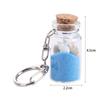 Sea Sand Drifting Bottle Keychain Conch Beach Style Keychain  DIY Handmade Jewelry