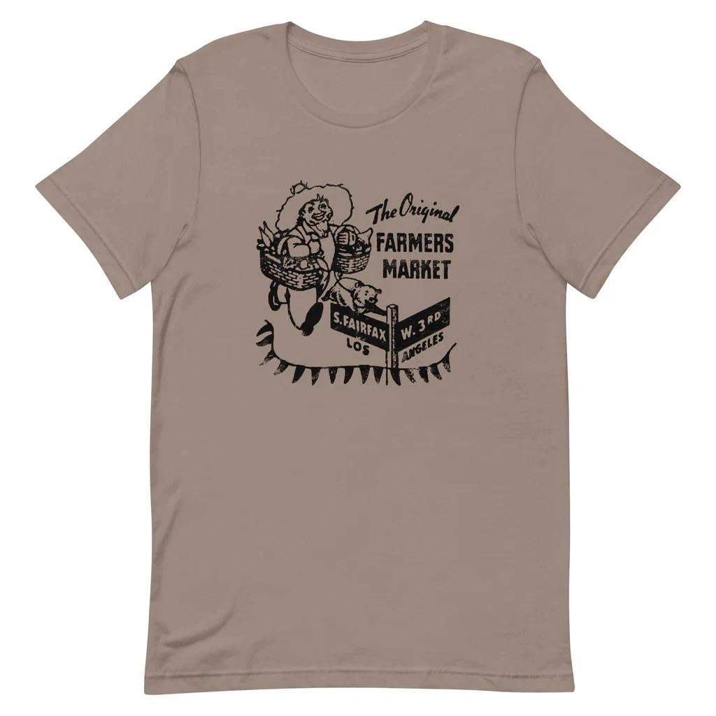 

Original Farmer s Market Vintage Retro T Shirt Iconic Los Angeles Graphic Tee L