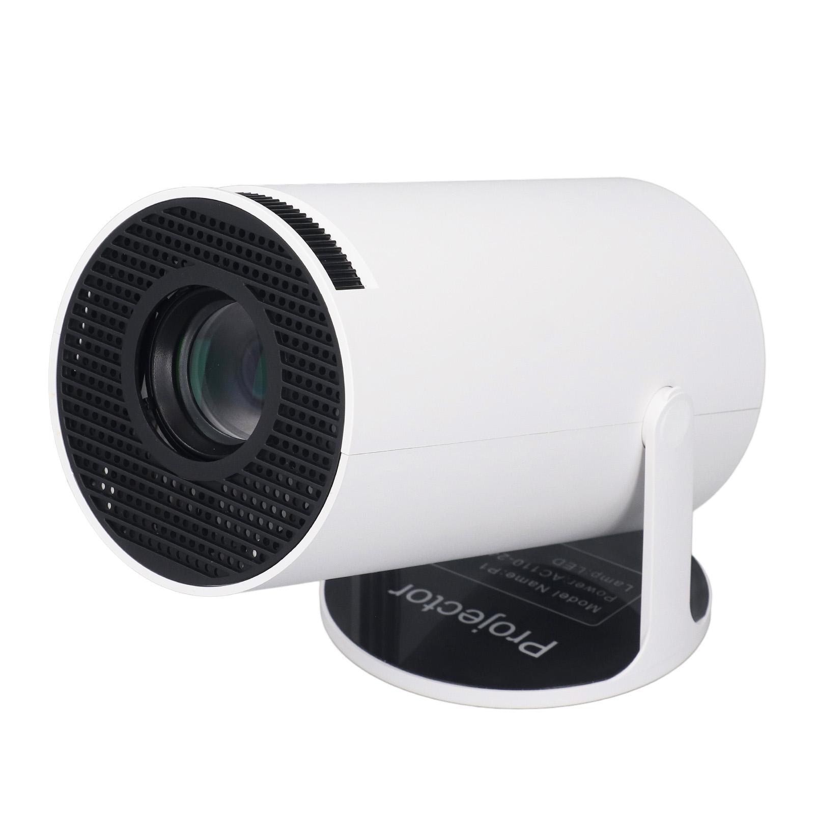 

для Android 11 Проектор WiFi6 BT5.0 40‑130 дюймов Экран 180ANSI 180 градусов Поворот Автокоррекция US Plug