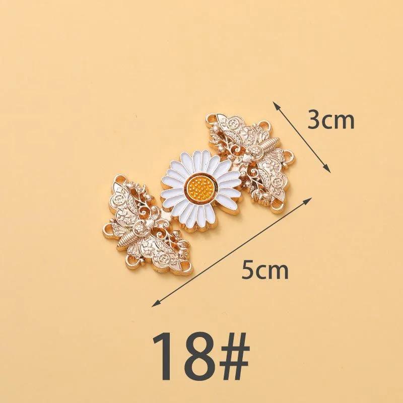 1-4Pairs Women Brooch Set Tighten Waist Button for Women Skirt Pants Jeans Adjustable Waist Clip Metal Pins Clothing Accessories