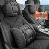 Nappa Leather Headrest & Lumbar Pillow for Trumpchi E8 E9 M8 ES9 M6 GS4 GS3 - Neck Protection Accessory