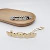 Eco-friendly Heart Hair Clip - European & American Style Alloy Spring Straight Clip for Women