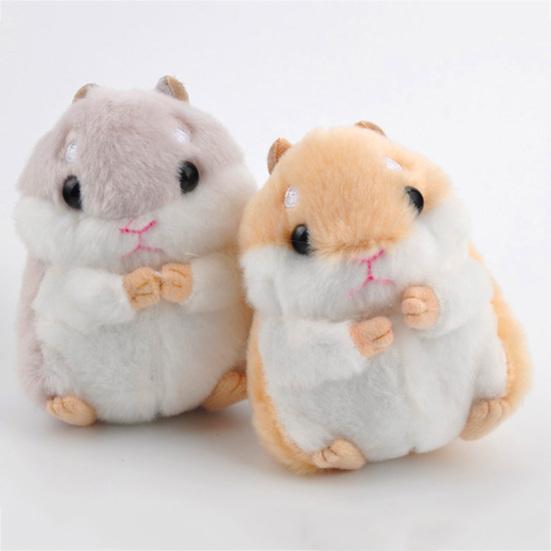 Cute Hamster Pendant Plush Clasp Key Key Chain Ring Keyring Handbag Car Decor