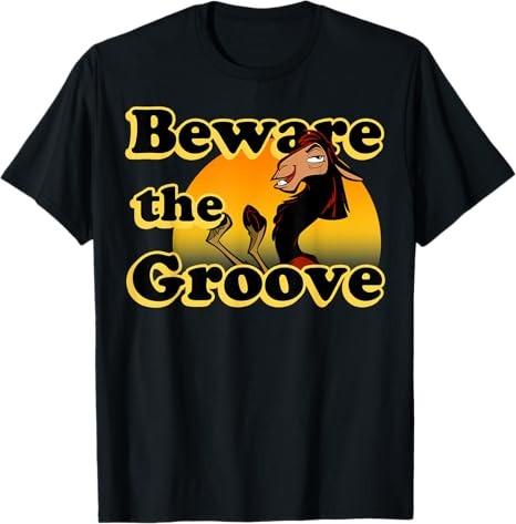 Emperors New Groove Kuzco Llama Beware Black TShirt S
