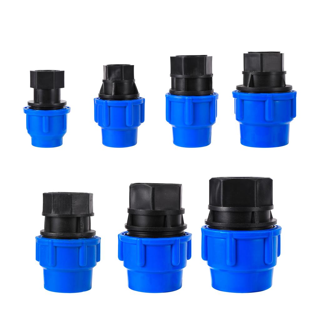 1/2" 3/4" 1" 1.2" 1.5" Female Thread Irrigation Adapter PE Pipe 20/25/32/40/50mm PE Pipe Straight Quick Connector Conversion 1Pc