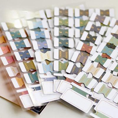 Vintage Bronz Altın İndeks Etiketi Yapışkan Ayraç Planlayıcı Defter ve Günlük Dekoratif Etiketler Kırtasiye