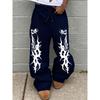 Oversized Sweatpants with Gothic Lettering Streetwear Must Have