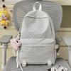 Schoolbag New Japanese Plaid Junior High School Schoolbag for Women Ins Casual Versatile Large-capacity Backpack Lightweight Student Backpack